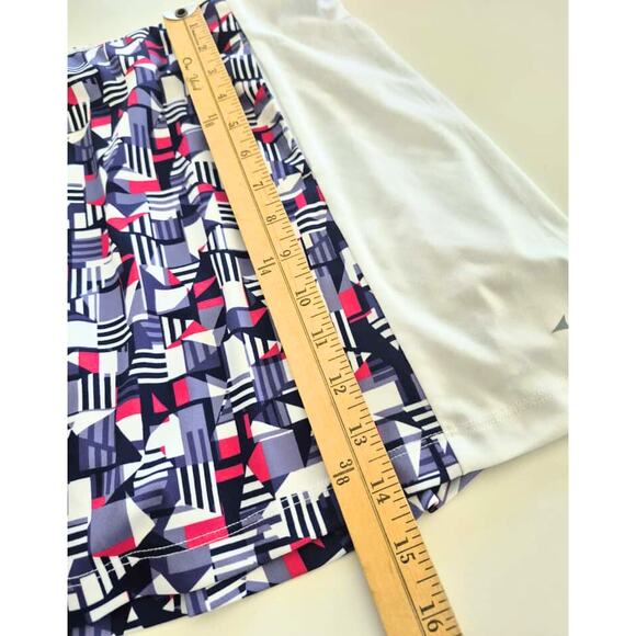 GRANDSLAM Womens Skort Skirt XL Tennis Pickleball White Pink Dark Blue - Picture 8 of 9